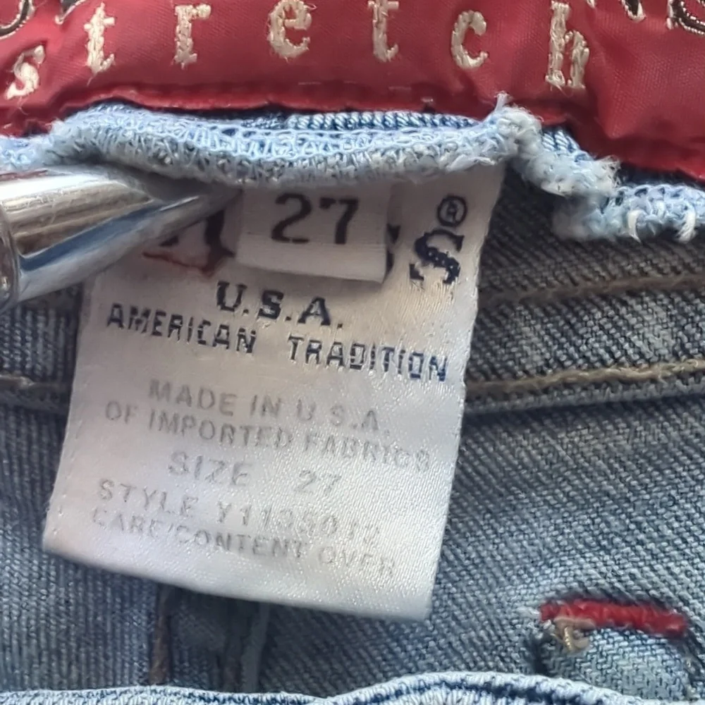 Vintage Super Low Rise Flare Exposed Button Fly Y2K Guess Jeans - Picture 7 of 10